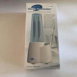 Germ Terminator GT100 Toothbrush Sanitizer Steam Sterilization NEW SEALED